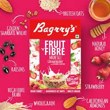 FRUIT N FIBRE MUESLI, STRAWBERRY, 500G - SuperMarcheStore