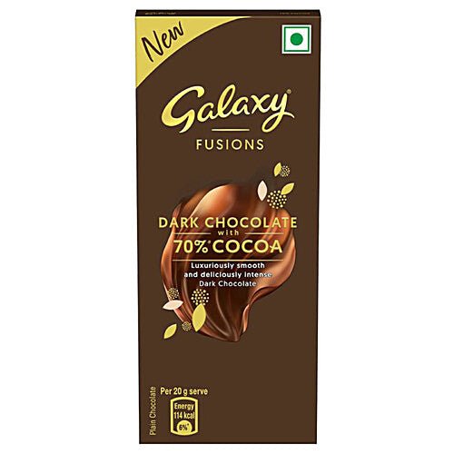 GALAXY FUSIONS DARK CHOCOLATE 70% COCOA 27.5GM - SuperMarcheStore