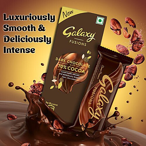 GALAXY FUSIONS DARK CHOCOLATE 70% COCOA 27.5GM - SuperMarcheStore