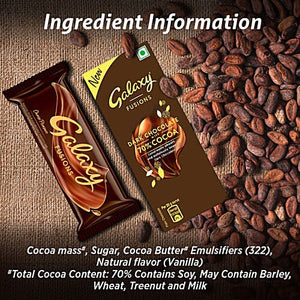 GALAXY FUSIONS DARK CHOCOLATE 70% COCOA 27.5GM - SuperMarcheStore