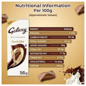 GALAXY MILK CHOCLATE SMOOTH MILK 56 GM - SuperMarcheStore