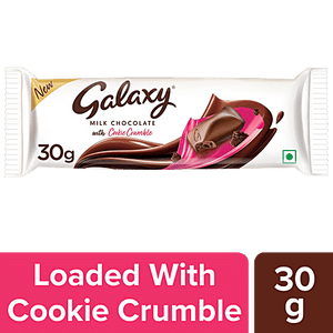 GALAXY MILK CHOCLATE WITH COOKIE CRUMBLE 30 GM - SuperMarcheStore