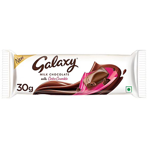 GALAXY MILK CHOCLATE WITH COOKIE CRUMBLE 30 GM - SuperMarcheStore
