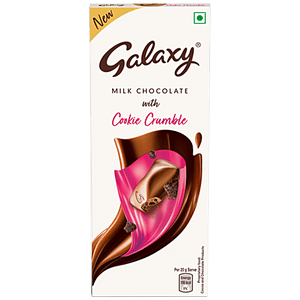 GALAXY MILK CHOCLATE WITH COOKIE CRUMBLE 50 GM - SuperMarcheStore
