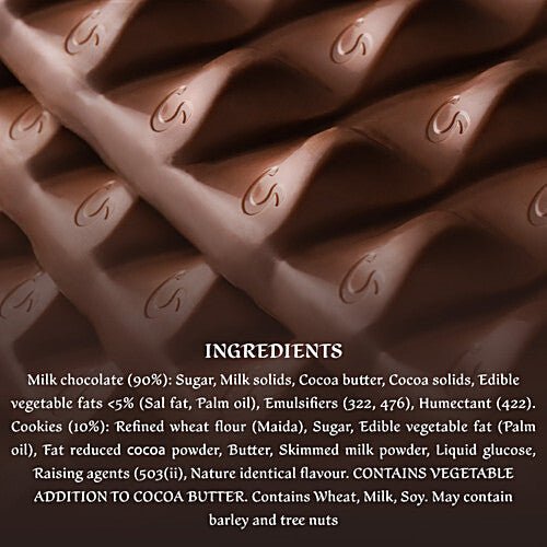 GALAXY MILK CHOCLATE WITH COOKIE CRUMBLE 50 GM - SuperMarcheStore