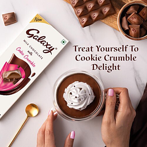 GALAXY MILK CHOCLATE WITH COOKIE CRUMBLE 50 GM - SuperMarcheStore