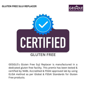 GEGGLE GLUTEN FREE SUJI REPLACER 500 GM - SuperMarcheStore