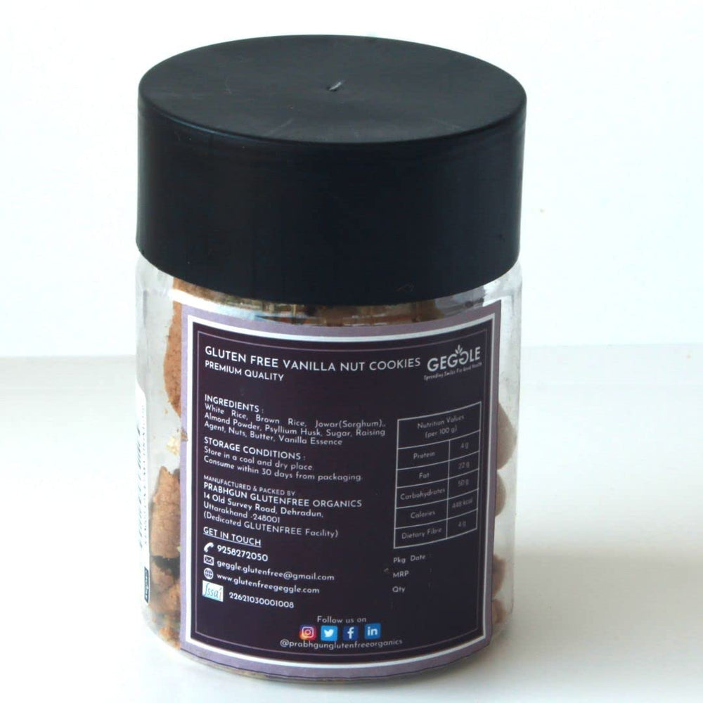 GEGGLE VANILLA NUT COOKIES 145 GM - SuperMarcheStore