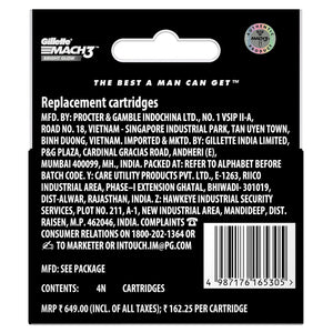 GILLETE MACH 3 CHARCOAL CART 4S - SuperMarcheStore