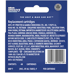 GILLETE MACH 3 TURBO CART 4 - SuperMarcheStore