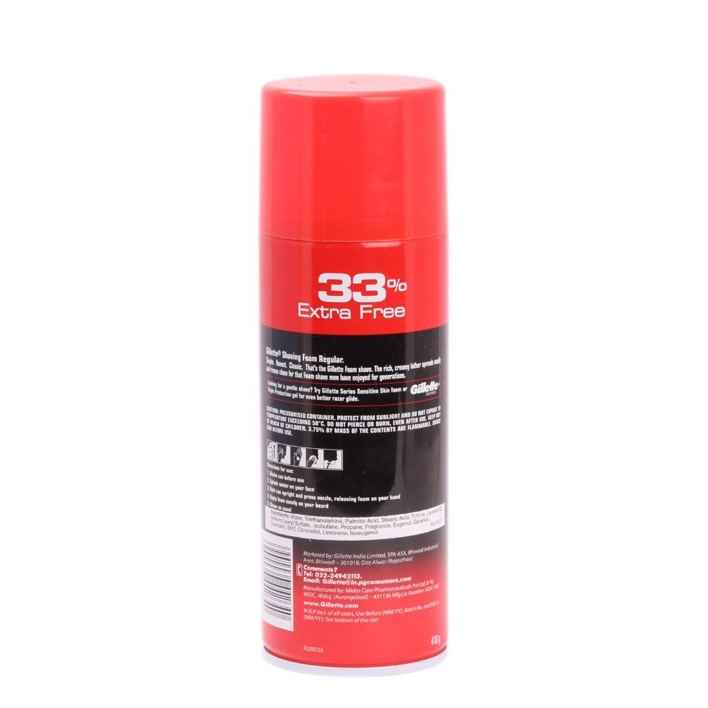 gillette - foam - regular - 418 - gm - SuperMarcheStore