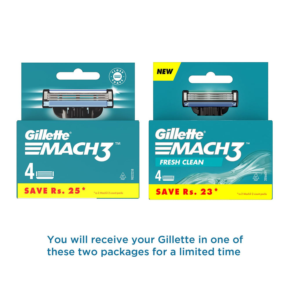 GILLETTE MACH 3 CART 4S - SuperMarcheStore