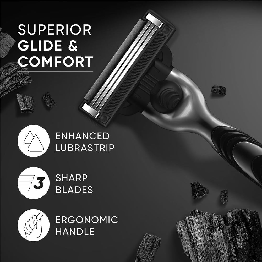GILLETTE MACH 3 CHARCOAL RAZOR 1N - SuperMarcheStore