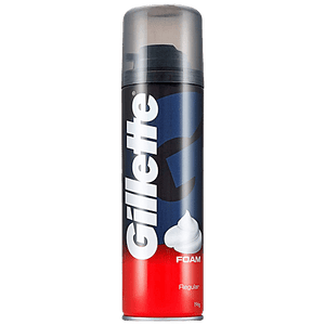 GILLETTE REGULAR SHAVING FOAM 196G - SuperMarcheStore