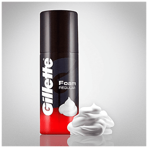 GILLETTE REGULAR SHAVING FOAM 196G - SuperMarcheStore