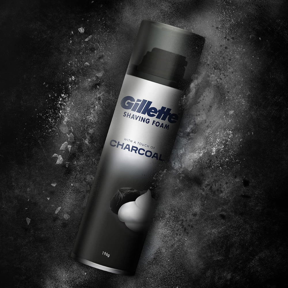 GILLETTE SHAVING FOAM CHARCOAL 196 GM - SuperMarcheStore