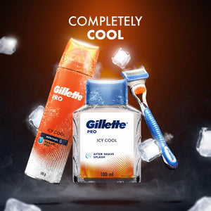 GILLLETTE PRO ICY COOL AFTER SHAVE SPLASH 100 ML - SuperMarcheStore