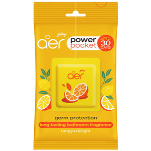 GODREJ AER LEMON TANGY DELIGHT BATHROOM FRAG 10 GM - SuperMarcheStore