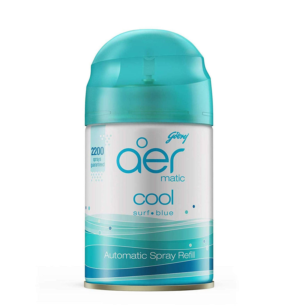 GODREJ AER MATIC COOL SURF BLUE SPRAY REFILL PACK 225 ML - SuperMarcheStore