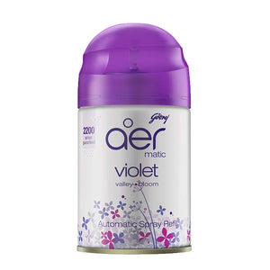 GODREJ AER MATIC VIOLET VALLEY BLOOM 2200 SPRAYS - SuperMarcheStore