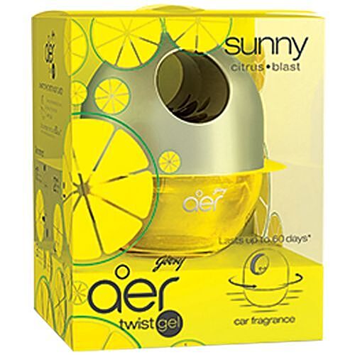 GODREJ AER SUNNY CITRUS BLAST CAR FRAGRANCE - SuperMarcheStore
