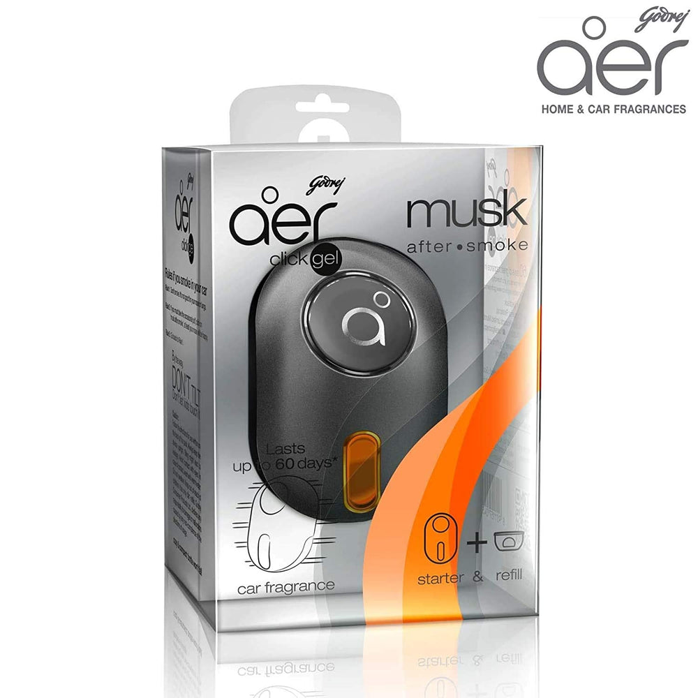 GODREJ AIR MUSK AFTER SMOKE CLICK GEL - SuperMarcheStore