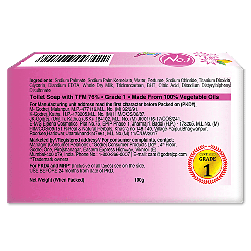 GODREJ NO 1 SOAP JASMINE MILK CREAM B4G1(SET) - SuperMarcheStore