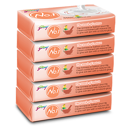 GODREJ NO 1 SOAP KESAR MILK CREAM B4G1(SET) - SuperMarcheStore
