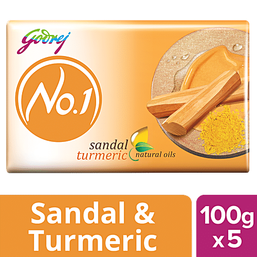 GODREJ NO 1 SOAP SANDAL TURMERIC B4G1(SET) - SuperMarcheStore