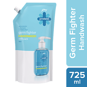 GODREJ PROTEKT GERM FIGHT HANDWASH AQUA 725 ML - SuperMarcheStore
