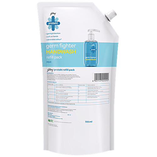 GODREJ PROTEKT GERM FIGHT HANDWASH AQUA 725 ML - SuperMarcheStore