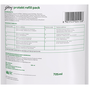GODREJ PROTEKT GERM FIGHT HANDWASH LIME & EUCALYPTUS 725 ML - SuperMarcheStore