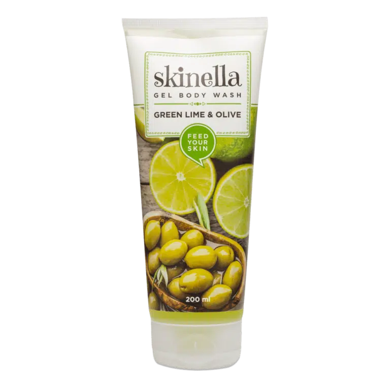 SKINELLA GREEN LIME & OLIVE GEL BODY WASH 200ML