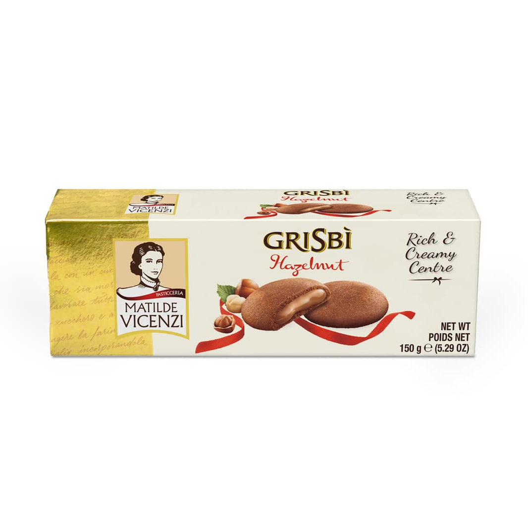 GRISBI COOKIES HAZELNUT CREAM BX 150G - SuperMarcheStore