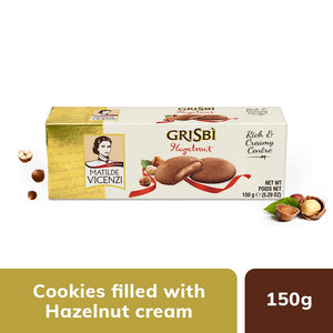 GRISBI COOKIES HAZELNUT CREAM BX 150G - SuperMarcheStore