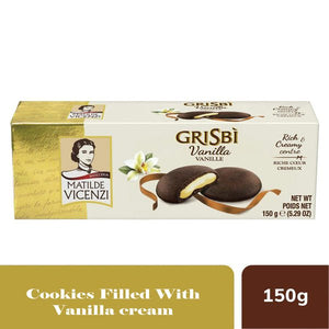 GRISBI VANILLA CREAM COOKIES 150G - SuperMarcheStore