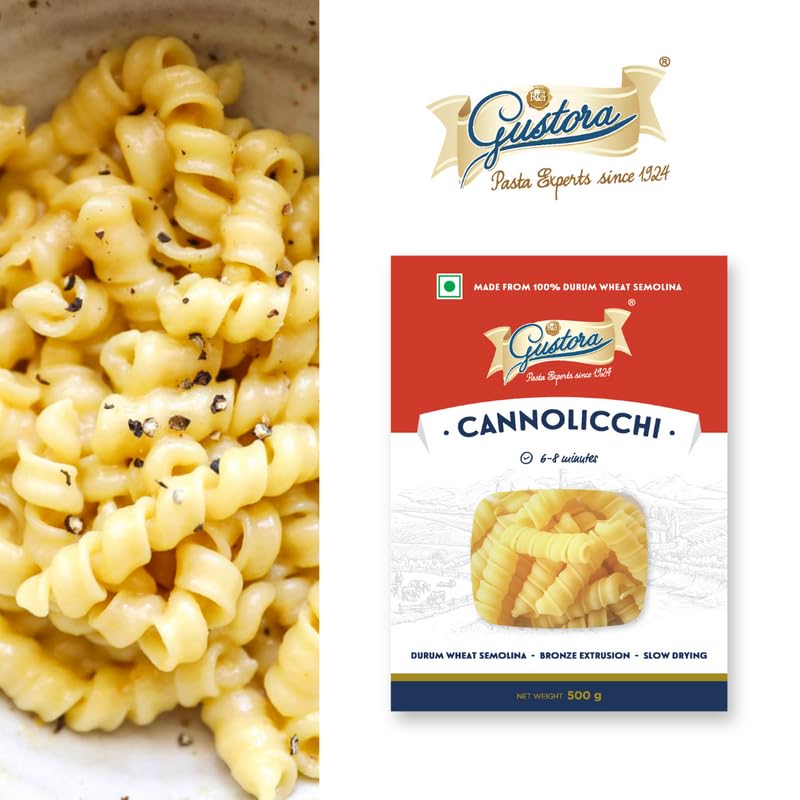 GUSTORA CANNOLICCHI PASTA 500 GM - SuperMarcheStore