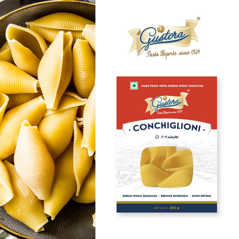 GUSTORA CONCHIGLIONI PASTA 250 GM - SuperMarcheStore