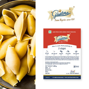 GUSTORA CONCHIGLIONI PASTA 250 GM - SuperMarcheStore