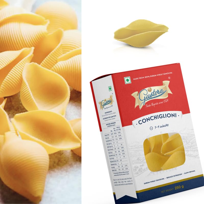 GUSTORA CONCHIGLIONI PASTA 250 GM - SuperMarcheStore