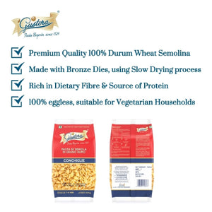 GUSTORA PASTA CONCHIGLIE 500 GM - SuperMarcheStore