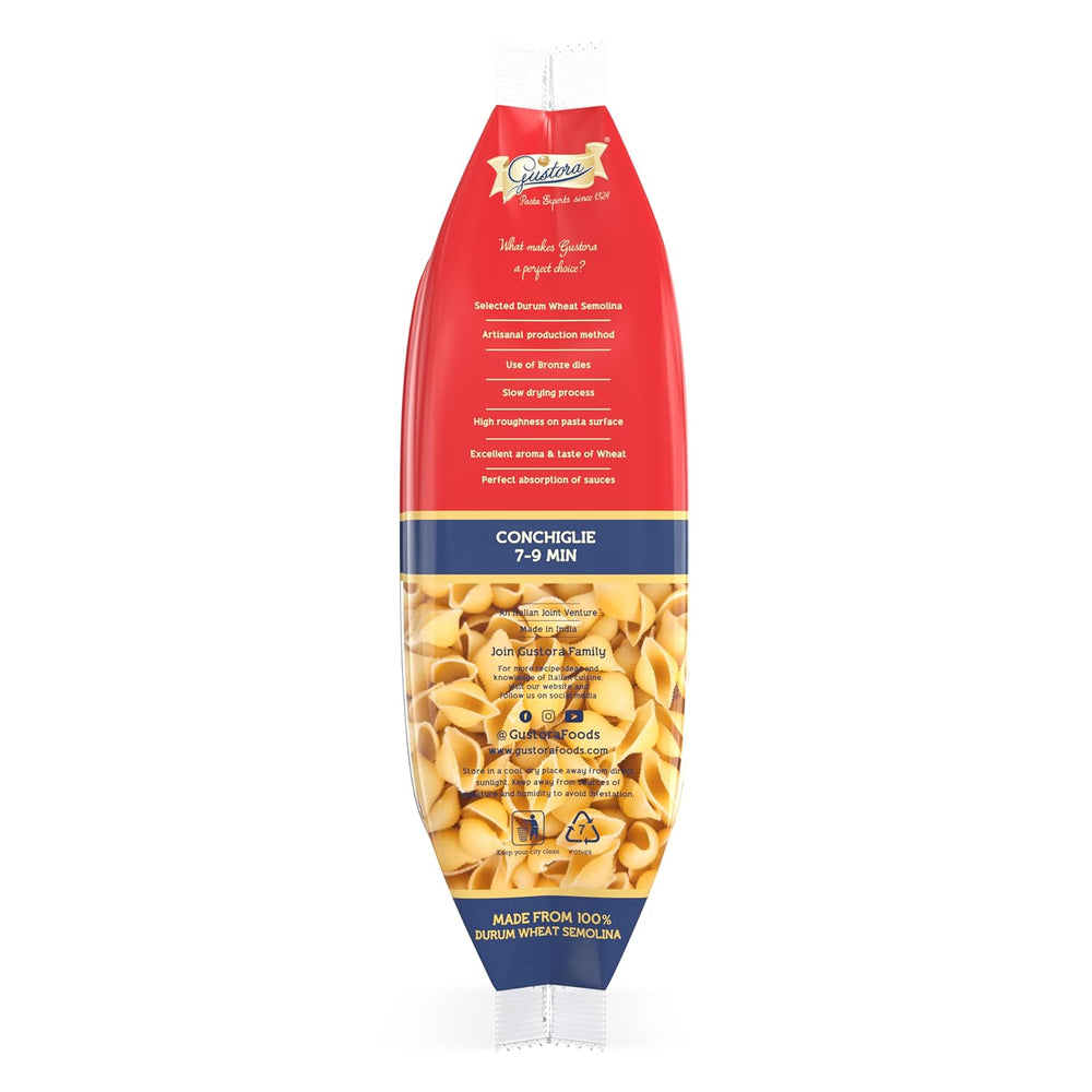 GUSTORA PASTA CONCHIGLIE 500 GM - SuperMarcheStore