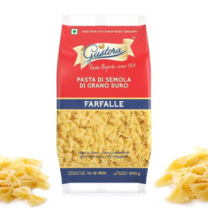 GUSTORA PASTA FARFALLE 500 GM - SuperMarcheStore