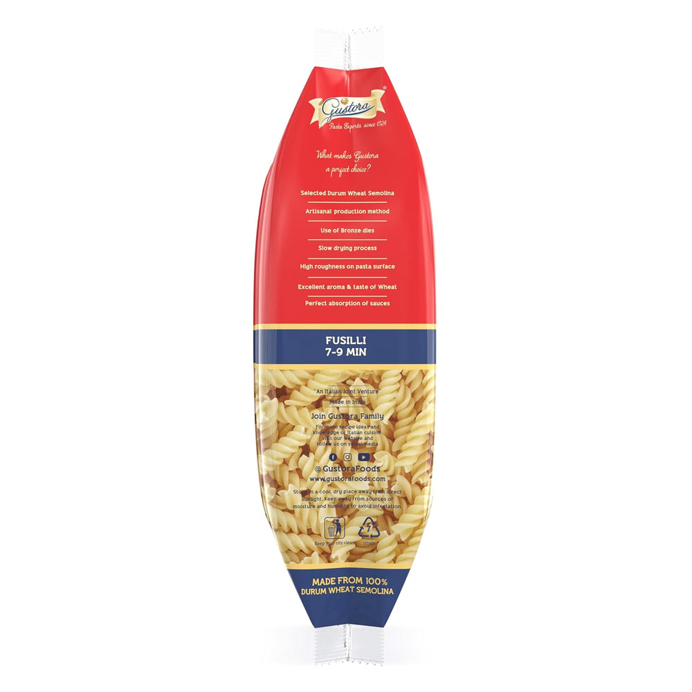 GUSTORA PASTA FUSILLI 500 GM - SuperMarcheStore