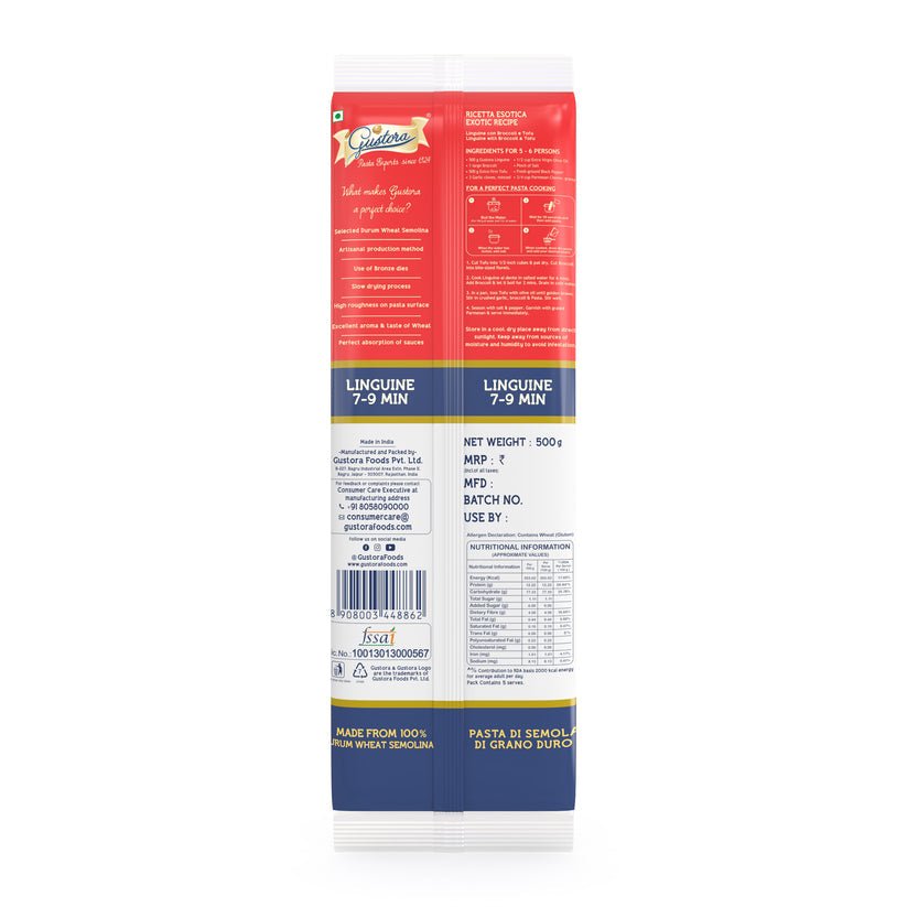GUSTORA PASTA LINGUINE 500 GM - SuperMarcheStore
