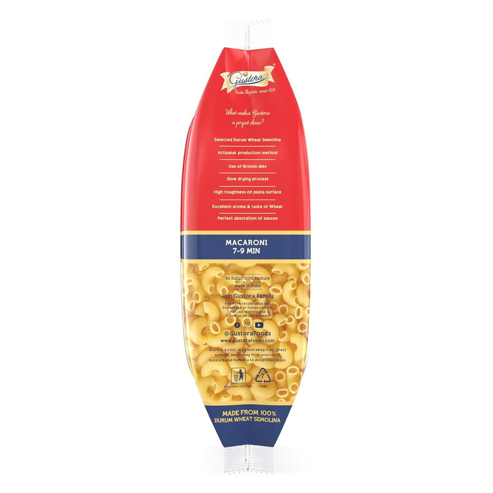 GUSTORA PASTA MACRONI 500 GM - SuperMarcheStore