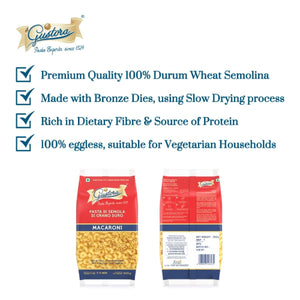 GUSTORA PASTA MACRONI 500 GM - SuperMarcheStore