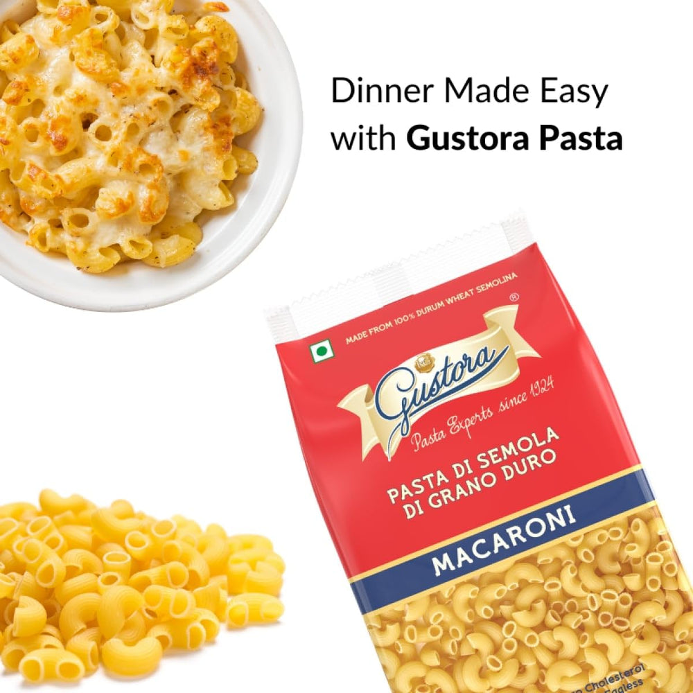 GUSTORA PASTA MACRONI 500 GM - SuperMarcheStore