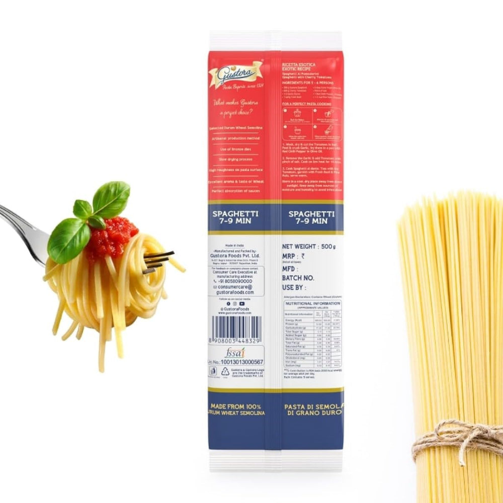 GUSTORA PASTA SPAGHETTI 500 GM - SuperMarcheStore