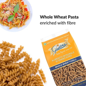 GUSTORA WHOLE WHEAT PASTA FUSILLI 500 GM - SuperMarcheStore